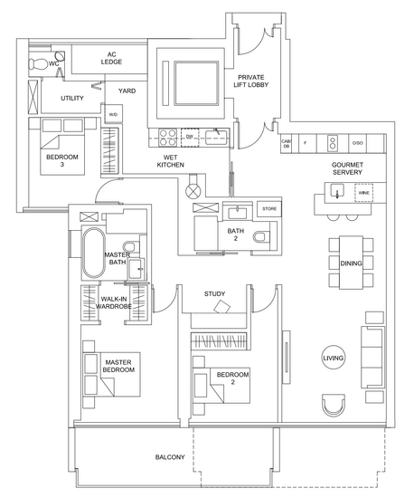 Marina One Residences - Floor Plan
