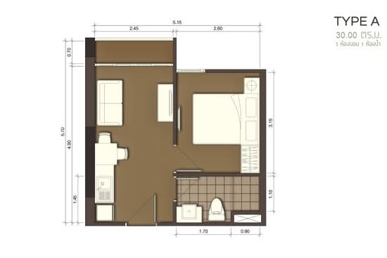 Town Sukhumvit 71 : ทาวน์ สุขุมวิท 71 - Floor Plan