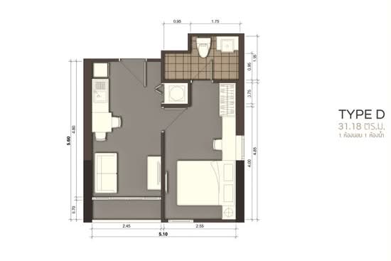 Town Sukhumvit 71 : ทาวน์ สุขุมวิท 71 - Floor Plan