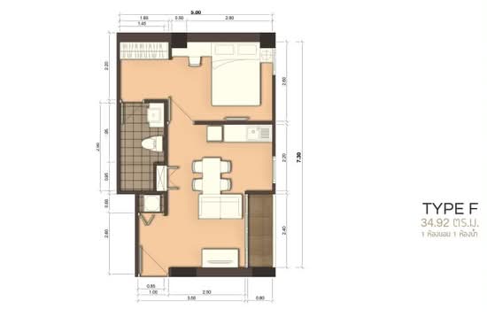 Town Sukhumvit 71 : ทาวน์ สุขุมวิท 71 - Floor Plan