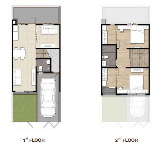 Unio Town Srinakarin-Bangna : ยูนิโอ ทาวน์ ศรีนครินทร์-บางนา - Floor Plan