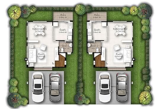 Supalai Ville Wongwaen - Bang Yai : ศุภาลัย วิลล์ วงแหวน - บางใหญ่ - Floor Plan