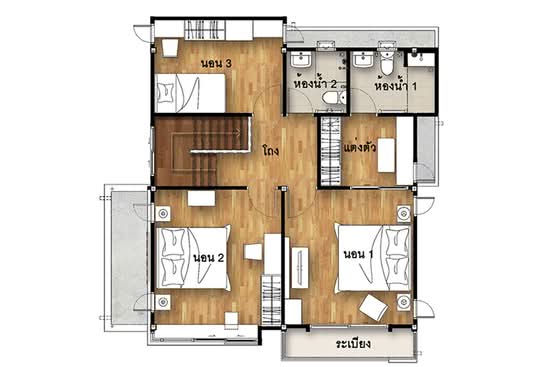 Supalai Ville Wongwaen - Bang Yai : ศุภาลัย วิลล์ วงแหวน - บางใหญ่ - Floor Plan