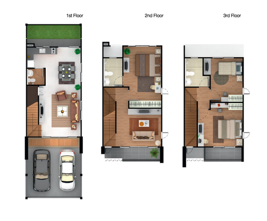 Town Avenue Cocos Rama 2 Soi 50 - Floor Plan