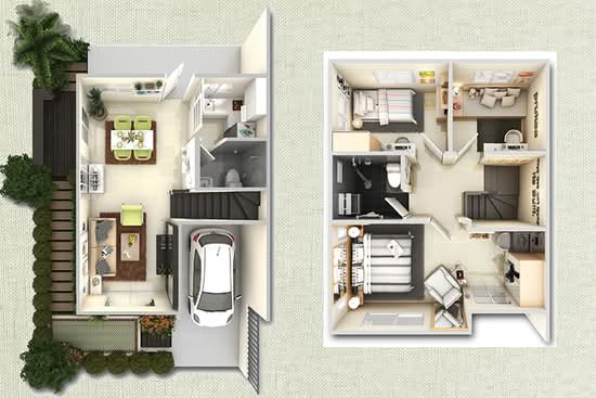 Baan Pruksa 112 Klongbangpai Station-Bangyai - Floor Plan