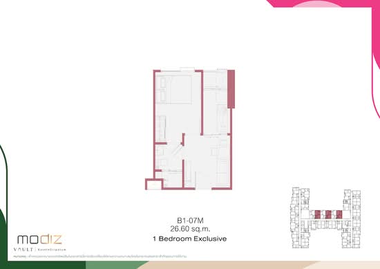 Modiz Vault Kaset-Sripatum - Floor Plan