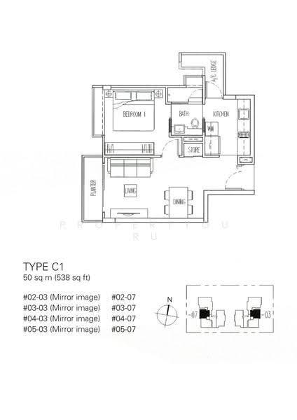 D'Oasia, 11 Lorong Melayu, Eunos / Geylang / Paya Lebar, 1 Bedroom, 538 sqft, Condominium For Sale, by Betty Ow, 500077888 - 2D - PropertyGuru.com.sg