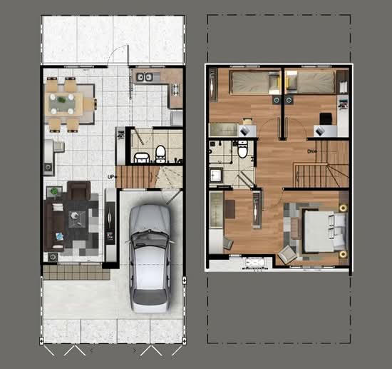 Pruksa Ville 93 Nakornin-Ratchapruek - Floor Plan