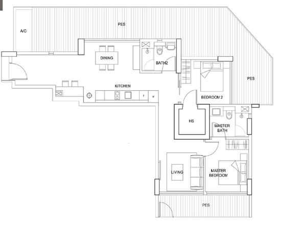 The Boutiq @ Killiney - Floor Plan