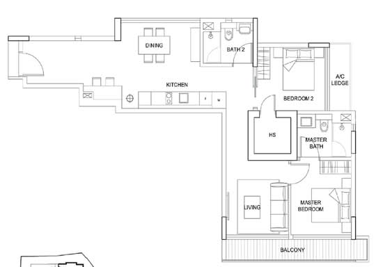 The Boutiq @ Killiney - Floor Plan