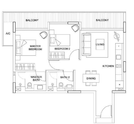 The Boutiq @ Killiney - Floor Plan