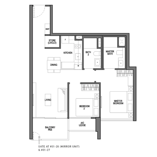 Seaside Residences - Floor Plan