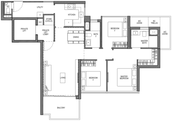 Seaside Residences - Floor Plan