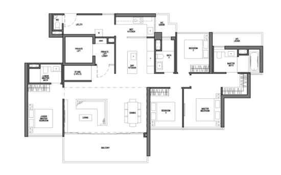 Seaside Residences - Floor Plan