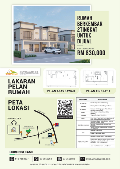 TAMAN FLORA SIMPANG RENGGAM - Floor Plan - iProperty.com.my