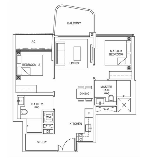 Coastline Residences - Floor Plan