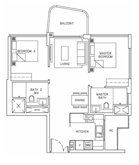 Coastline Residences - Floor Plan