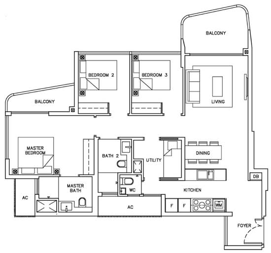 Coastline Residences - Floor Plan