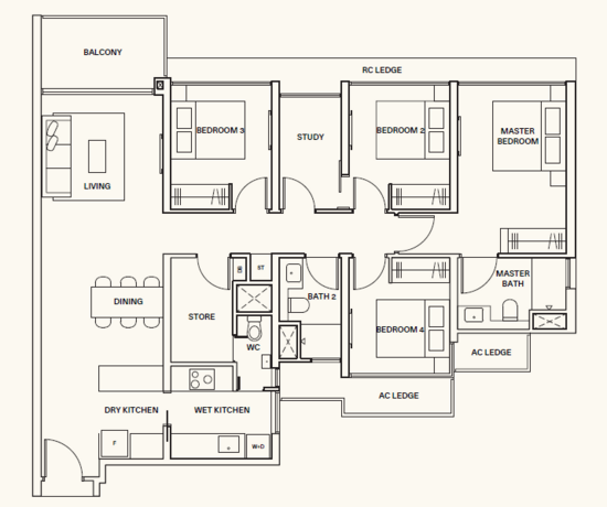 Clavon - Floor Plan