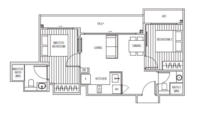 Harbour View Gardens, 221 Pasir Panjang Road, Buona Vista / West Coast / Clementi New Town, 2 Bedrooms, 657 sqft, Apartment For Rent, by Nicole Wu 吴佩瑾, 60018559 - PropertyGuru.com.sg