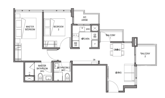 La Mariposa - Floor Plan