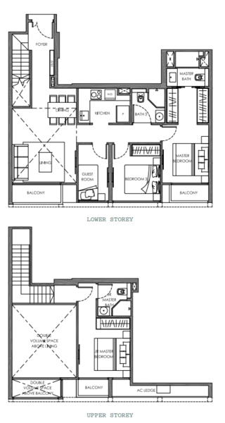 Nyon, 12 Amber Road, 2 Bedrooms, 1,399 sqft, Condominium For Rent, by Kasia Noske, 500148181 - PropertyGuru.com.sg