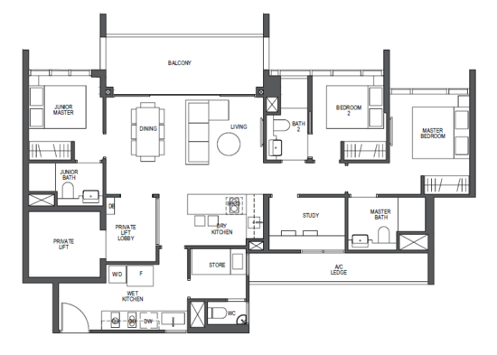 Pullman Residences - Floor Plan
