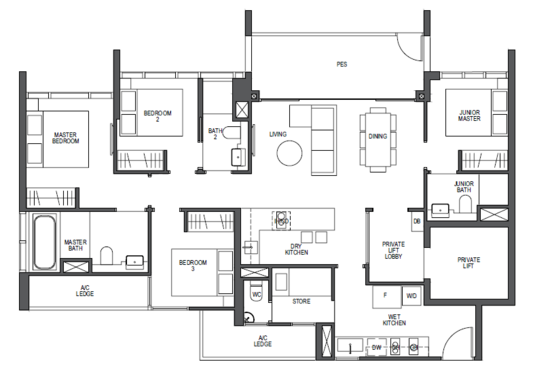 Pullman Residences - Floor Plan