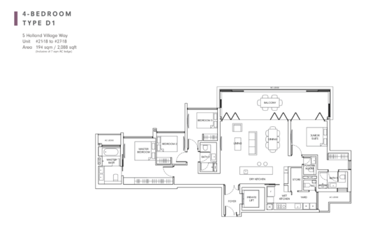 One Holland Village Residences - Floor Plan