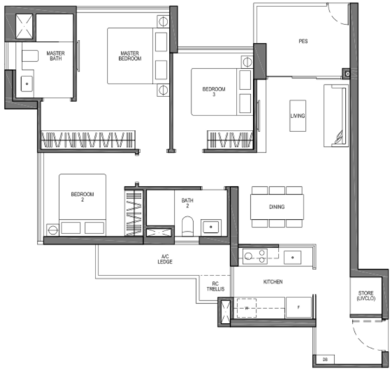 Seaside Residences - Floor Plan