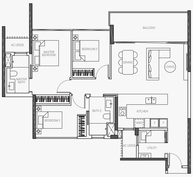 The Atelier, 2 Makeway Avenue, 3 Bedrooms, 1,184 sqft, Condominium For Rent, by Daniel Zhang, 500201425 - PropertyGuru.com.sg