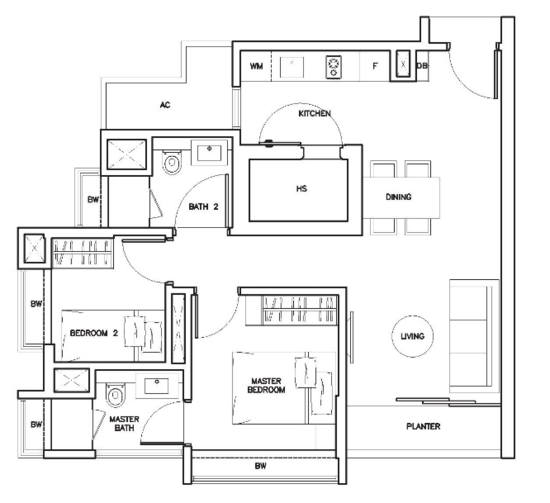 The Sorrento - Floor Plan