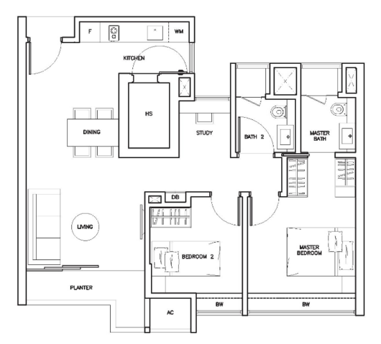 The Sorrento - Floor Plan