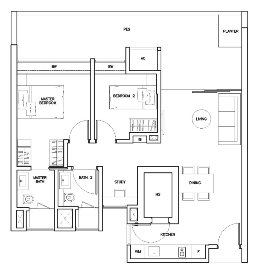 The Sorrento - Floor Plan