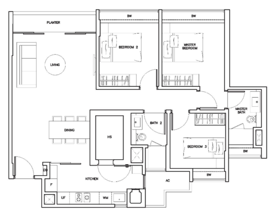The Sorrento - Floor Plan