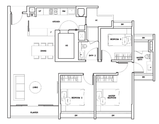 The Sorrento - Floor Plan