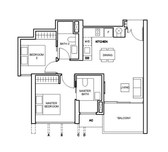 Commonwealth Towers, , 2 Bedrooms, 689 sqft, Condominium For Sale, by Brian Cai, 500216743 - PropertyGuru.com.sg
