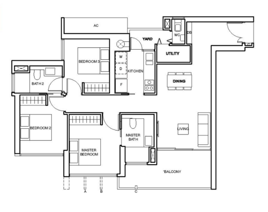 Commonwealth Towers - Floor Plan