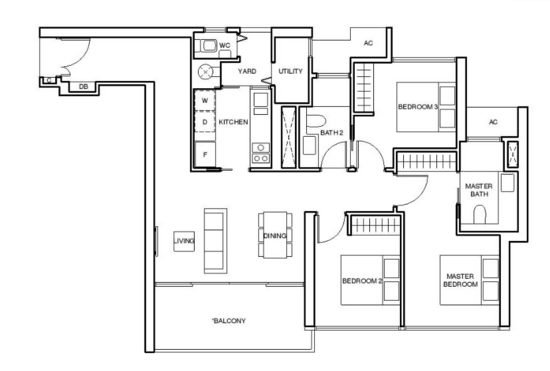Commonwealth Towers - Floor Plan