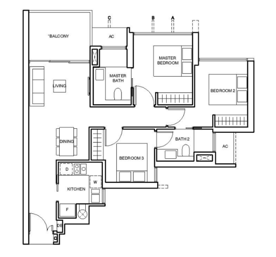 Commonwealth Towers - Floor Plan