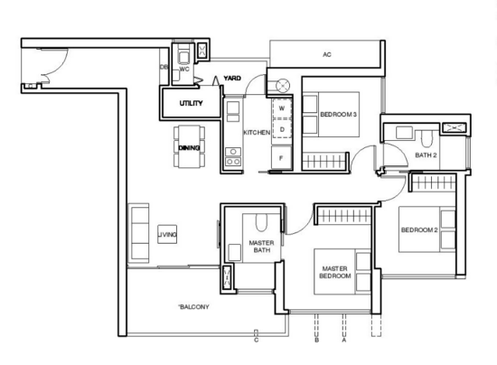 Commonwealth Towers - Floor Plan