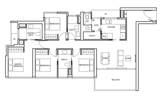 Commonwealth Towers - Floor Plan