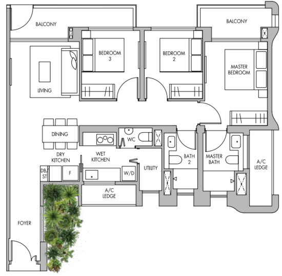 The Tre Ver - Floor Plan