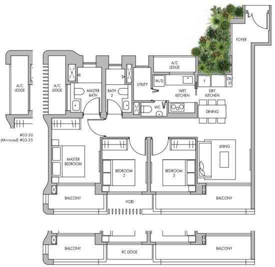 The Tre Ver - Floor Plan
