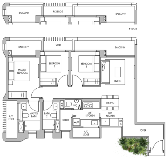 The Tre Ver - Floor Plan