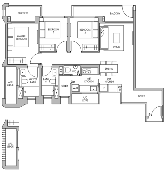 The Tre Ver - Floor Plan