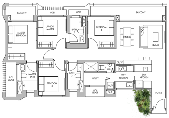 The Tre Ver - Floor Plan