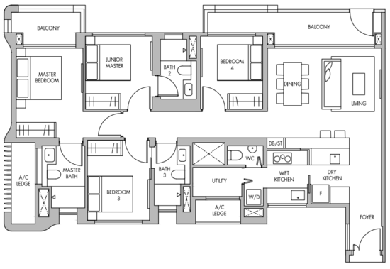 The Tre Ver - Floor Plan