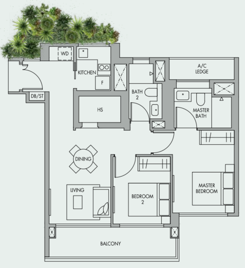 The Tre Ver - Floor Plan
