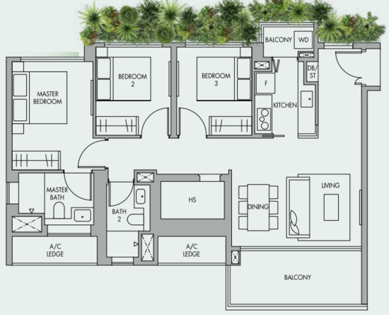 The Tre Ver - Floor Plan